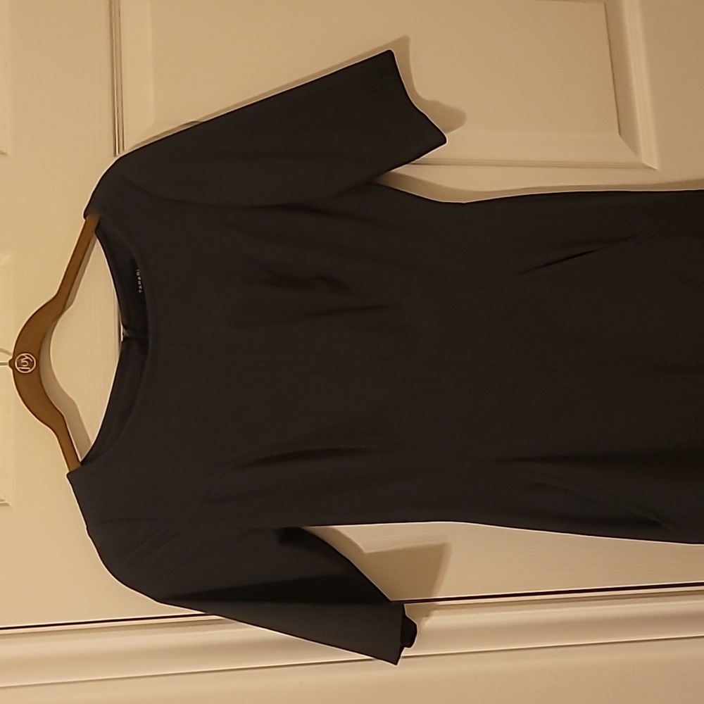 Tahari charcoal dress
